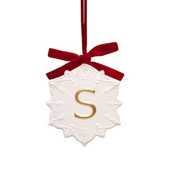 St. Nicholas Square® Monogram Snowflake Christmas Ornament