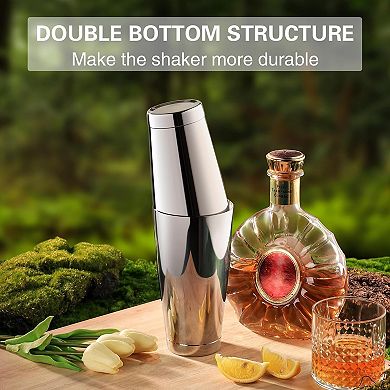 Boston Cocktail Shaker Set, 18oz & 28oz Stainless Steel, Professional Bar Tools