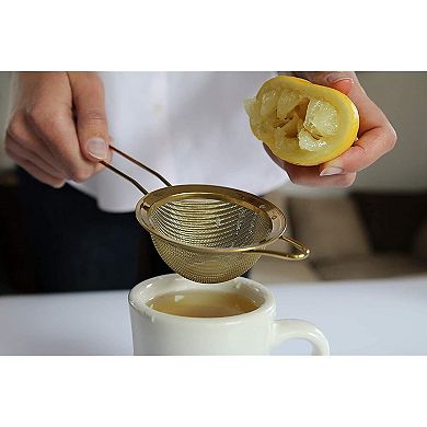 Premium 304 Stainless Steel Fine Mesh Strainer Set 8", 5.5", 3.3" Durable Kitchen Set