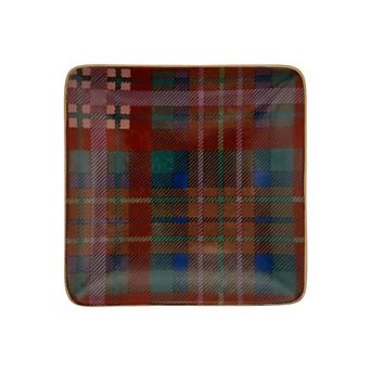 Sonoma Goods For Life® Winter Plaid Ceramic Trinket Tray