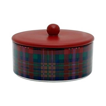 Sonoma Goods For Life® Plaid Ceramic Trinket Box