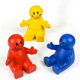 Squeezable Cute Smile Phone Holder Pack of 3, Smartphone Stand, Squeeze Stress Relief Toy