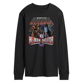 Men's Masters Of The Universe He-Man Vs Skeletor Long Sleeve Graphic Tee