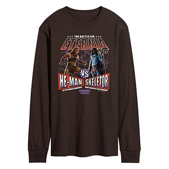 Men's Masters Of The Universe He-Man Vs Skeletor Long Sleeve Graphic Tee