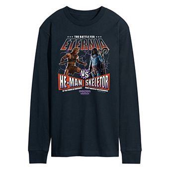Men's Masters Of The Universe He-Man Vs Skeletor Long Sleeve Graphic Tee