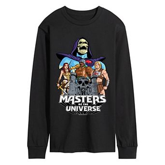 Men's Masters Of The Universe Characters Collage Long Sleeve Graphic Tee