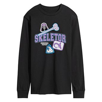 Men's Masters Of The Universe Skeletor Patches Long Sleeve Graphic Tee