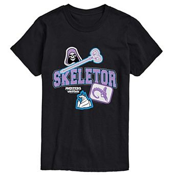 Men's Masters Of The Universe Skeletor Patches Graphic Tee