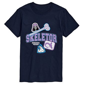 Men's Masters Of The Universe Skeletor Patches Graphic Tee