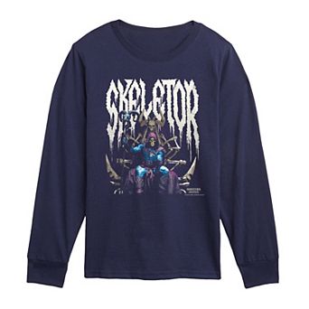 Boys 8-20 Masters Of The Universe Skeletor Throne Punk Long Sleeve Graphic Tee