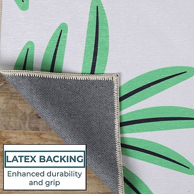 SUPERIOR Jungle Animals Non-Slip Washable Kids Rug