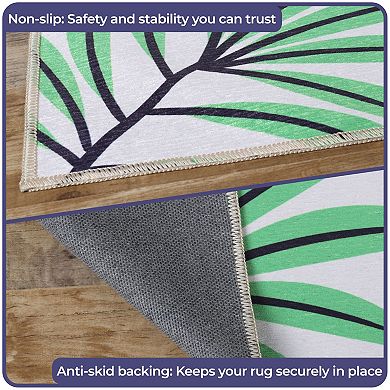 SUPERIOR Jungle Animals Non-Slip Washable Kids Rug