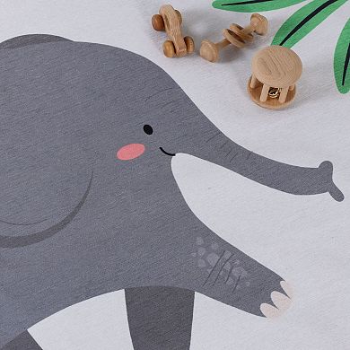 SUPERIOR Jungle Animals Non-Slip Washable Kids Rug