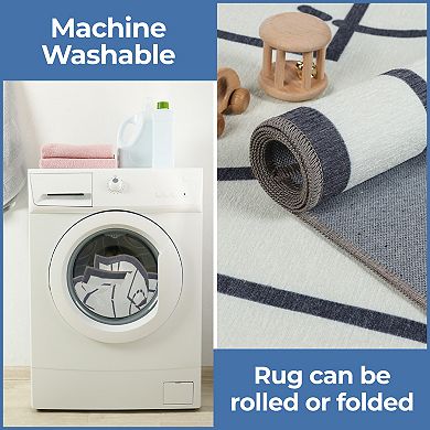 SUPERIOR Basketball Non-Slip Washable Kids Rug