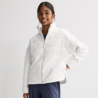 Girls 7-16 FLX High Pile Quilted Jacket