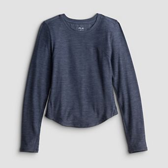 Girls 7-16 FLX Wander Seamed Long Sleeve Tee
