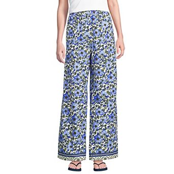Women's Lands' End High Rise Extra Wide Leg Pants