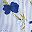 Blue Striped Floral