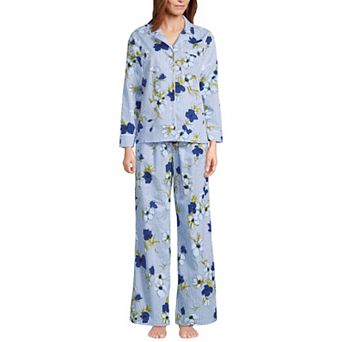 Women's Lands' End Long Sleeve Pajama Top & Pajama Pants Set