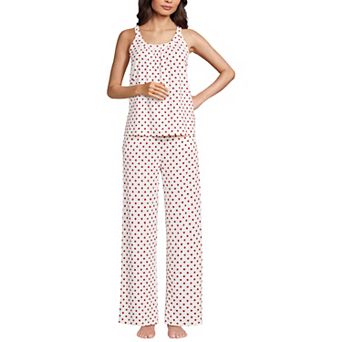Women's Lands' End Cooling 2 pc Pajama Tank Top & Pajama Pants Set