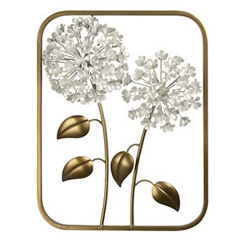 Belle Maison Floral Metal Wall Decor