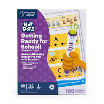 Educational Insights Hot Dots Jr. Getting Ready for School Interactive Learning Activity