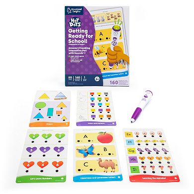 Educational Insights Hot Dots Jr. Getting Ready for School Interactive Learning Activity