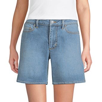 Women's Lands' End Soft Denim Mid Rise Jean Shorts