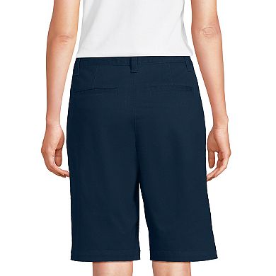 Women's Lands' End Chino Fixed Waistband Shorts