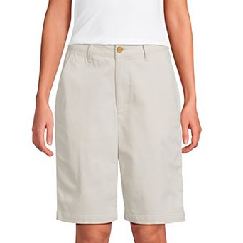 Women's Lands' End Chino Fixed Waistband Shorts