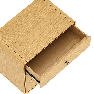 MANHATTAN COMFORT Liora Contemporary 3-Drawer Nightstand