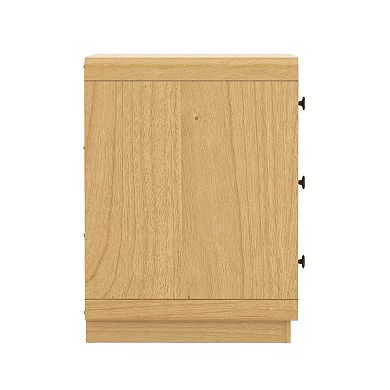MANHATTAN COMFORT Liora Contemporary 3-Drawer Nightstand