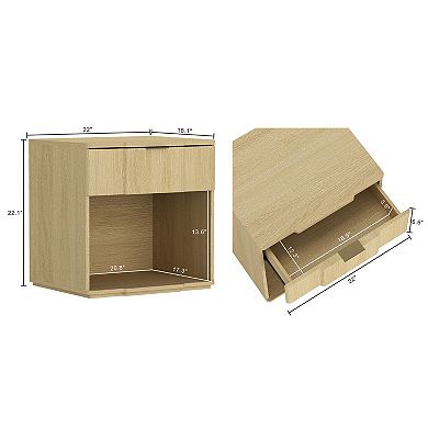 MANHATTAN COMFORT Clive 1-Drawer Nightstand
