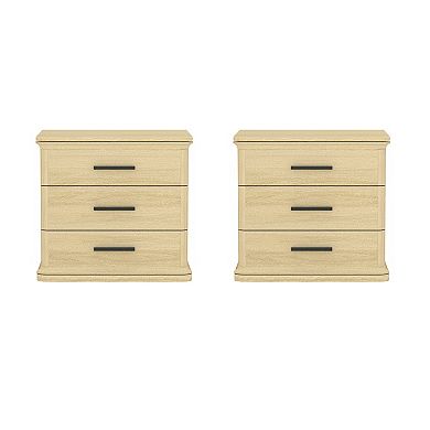 MANHATTAN COMFORT Clifford 3-Drawer Nightstand
