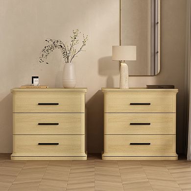 MANHATTAN COMFORT Clifford 3-Drawer Nightstand