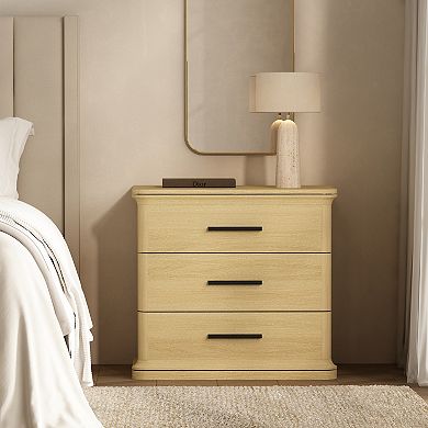 MANHATTAN COMFORT Clifford 3-Drawer Nightstand