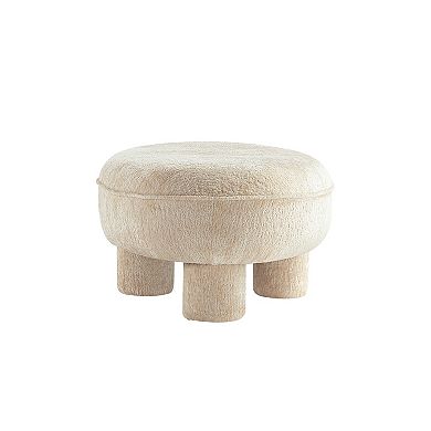 MANHATTAN COMFORT Tribeca Chenille Upholstered Ottoman