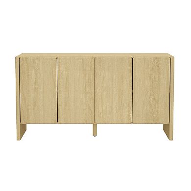 MANHATTAN COMFORT Linda 60-Inch Modern 4-Door Sideboard