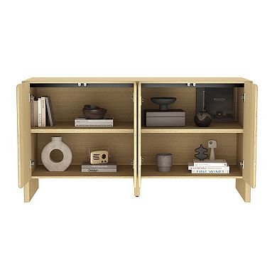 MANHATTAN COMFORT Linda 60-Inch Modern 4-Door Sideboard