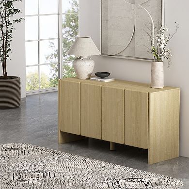 MANHATTAN COMFORT Linda 60-Inch Modern 4-Door Sideboard