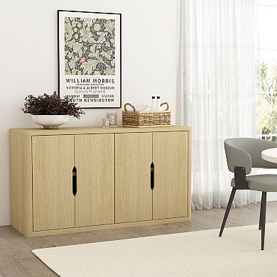 MANHATTAN COMFORT Rivington 60-Inch Modern 4-Door Sideboard