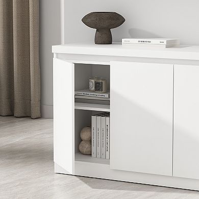 MANHATTAN COMFORT Griffin 62-Inch Modern 4-Door Sideboard