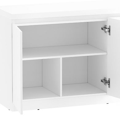 MANHATTAN COMFORT Griffin 62-Inch Modern 4-Door Sideboard