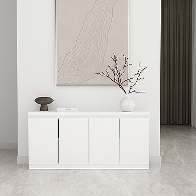 MANHATTAN COMFORT Griffin 62-Inch Modern 4-Door Sideboard