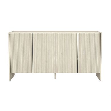 MANHATTAN COMFORT Novara 60-Inch Contemporary 4-Door Sideboard