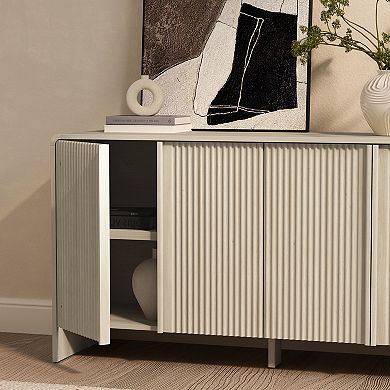 MANHATTAN COMFORT Novara 60-Inch Contemporary 4-Door Sideboard