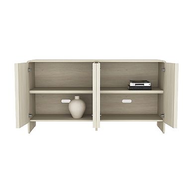 MANHATTAN COMFORT Novara 60-Inch Contemporary 4-Door Sideboard