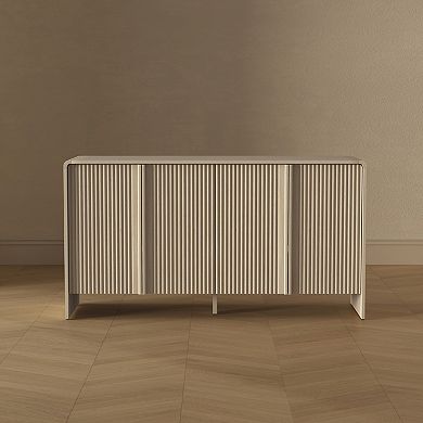 MANHATTAN COMFORT Novara 60-Inch Contemporary 4-Door Sideboard