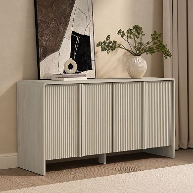 MANHATTAN COMFORT Novara 60-Inch Contemporary 4-Door Sideboard