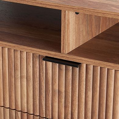 MANHATTAN COMFORT Dumbo 63-inch Fluted TV Stand